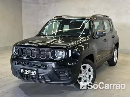 JEEP RENEGADE SPORT 1.3 T270 AT6 na cor Preta em Curitiba / PR - 6855516