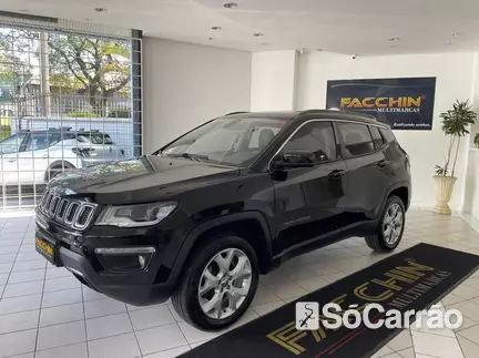 JEEP COMPASS LONGITUDE (TETO COMMAND VIEW) AWD 2.0 TB AT9 na cor Preta em Curitiba / PR - 6717010