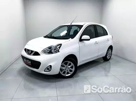 Nissan MARCH SV 1.6 16V FLEXSTART na cor Branca em São José / SC - 6887111