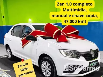 Renault LOGAN ZEN 1.0 12V SCE na cor Branca em Curitiba / PR - 6914112