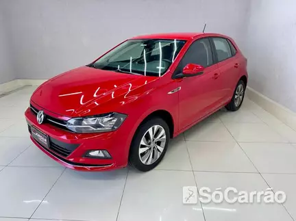 Volkswagen POLO HIGHLINE 200 1.0 12V TSI AT6 na cor Vermelha em Curitiba / PR - 6626266