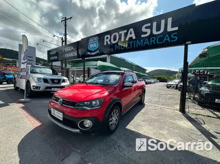 Volkswagen SAVEIRO CE CROSS 1.6 T. FLEX 16V na cor Vermelha em Florianópolis / SC - 6697236
