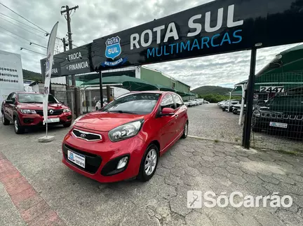 KIA PICANTO EX 1.1 12V MT na cor Vermelha em Florianópolis / SC - 6741075