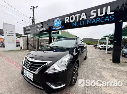 Nissan VERSA FLEX SL 1.6 16V na cor Preta em Florianópolis / SC - 6800748