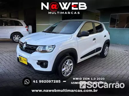 Renault KWID ZEN 1.0 MT na cor Branca em Curitiba / PR - 6756401