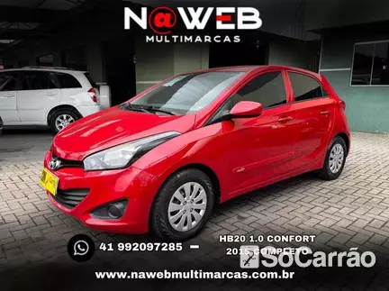 Hyundai HB20 COMFORT 1.0 12V na cor Vermelha em Curitiba / PR - 6800898