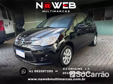 Citroen C3 ORIGINE 1.5 8V na cor Preta em Curitiba / PR - 6848063