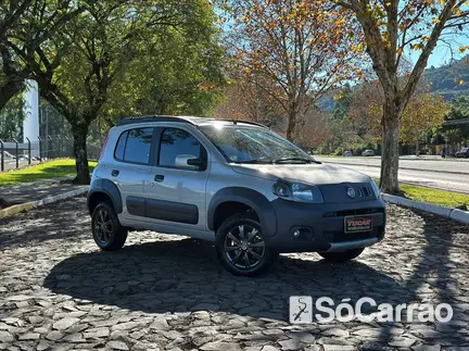 Fiat UNO WAY 1.4 8V EVO na cor Prata no Dois Irmãos / RS - 6727503