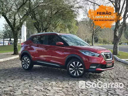 Nissan KICKS SV 1.6 16V CVT na cor Vermelha no Dois Irmãos / RS - 6892613