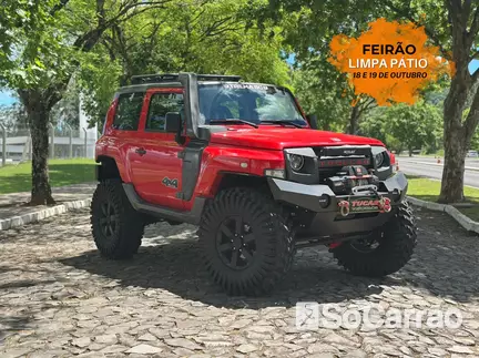 Troller T-4 T.RIGIDO FORD(PRAIA) 4X4 3.2 TGV na cor Vermelha no Dois Irmãos / RS - 6892828