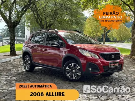 Peugeot 2008 ALLURE PACK 1.6 16V AT6 na cor Vermelha no Dois Irmãos / RS - 6923677