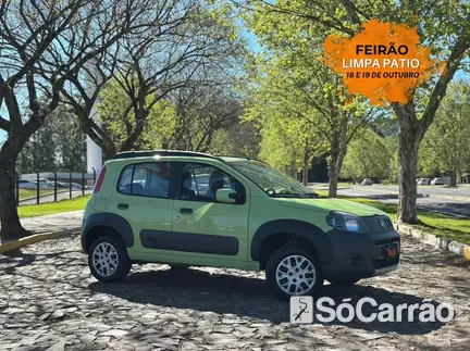 Fiat UNO WAY 1.4 8V EVO na cor Verde no Dois Irmãos / RS - 6954791