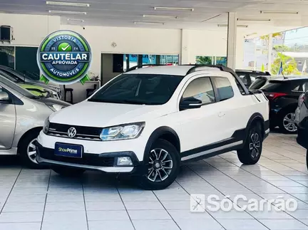 Volkswagen SAVEIRO CD CROSS(CROSS COMPLETO) G6 1.6 16V MSI na cor Branca em Florianópolis / SC - 6936138