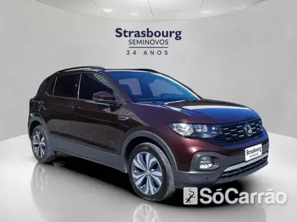 Volkswagen T-CROSS COMFORTLINE 200 1.0 TSI AT na cor Vermelha em Blumenau / SC - 6826476