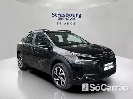 Citroen C4 CACTUS SHINE 1.6 THP 16V AT na cor Preta em Blumenau / SC - 6947730