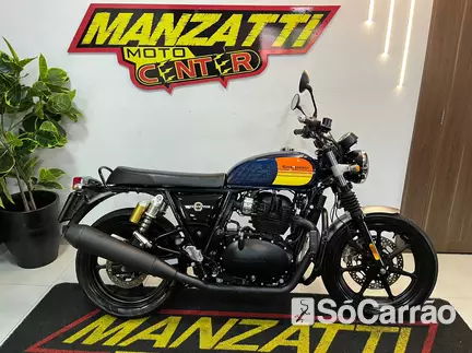 Royal Enfield INTERCEPTOR 650 BARCELONA BLUE na cor Azul em Campo Largo / PR - 6962225