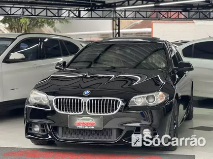 BMW 528I M SPORT 2.0 16V BI-TB na cor Preta em Joinville / SC - 6898369