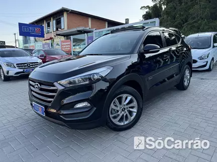 Hyundai TUCSON GLS 4X2 2.0 16V AT na cor Preta em Joinville / SC - 6624634