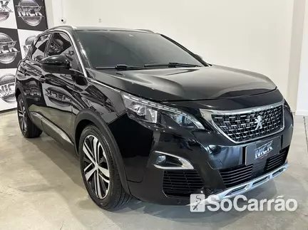 Peugeot 3008 GRIFFE 1.6 TB 16V TIP na cor Preta em Joinville / SC - 6564890