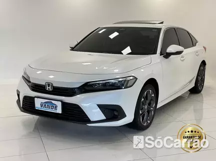 Honda CIVIC TOURING EHEV 2.0 AT na cor Branca em Joinville / SC - 6686184