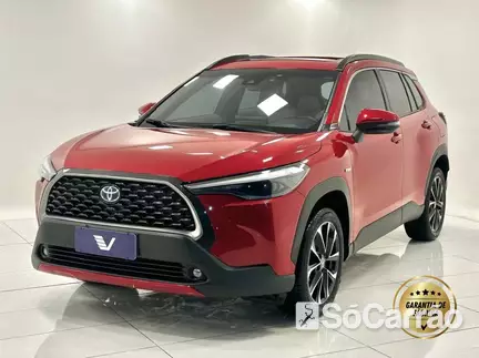 Toyota COROLLA CROSS XRX HYBRID 1.8 VVT-I CVT na cor Vermelha em Joinville / SC - 6804416