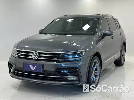 Volkswagen TIGUAN ALLSPACE R-LINE 350(TETO PANORAMICO) 4MOTION 2.0 TSI DSG na cor Cinza em Joinville / SC - 6824541