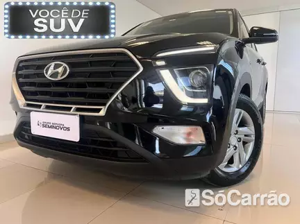 Hyundai CRETA COMFORT 1.0 12V T-GDI AT na cor Preta em Curitiba / PR - 6917201