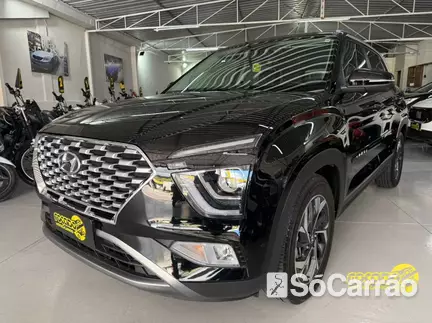 Hyundai CRETA PLATINUM (TETO) 1.0 12V T-GDI AT na cor Preta em São José / SC - 6939930
