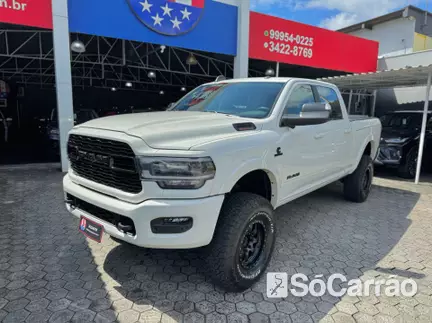 RAM 2500 LARAMIE CREW CAB 4X4 6.7 V6 365CV AT6 na cor Branca em Joinville / SC - 6538534