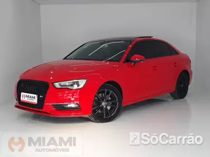 Audi A3 SEDAN AMBITION 1.8 16V TFSI S TRONIC na cor Vermelha em Brusque / SC - 6970528