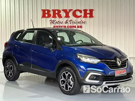 Renault CAPTUR ICONIC 1.3 16V TCE CVT X-TRONIC na cor Azul em Pomerode / SC - 6232687