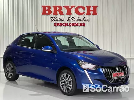 Peugeot 208 ALLURE 1.6 16V AT6 na cor Azul em Pomerode / SC - 6698259