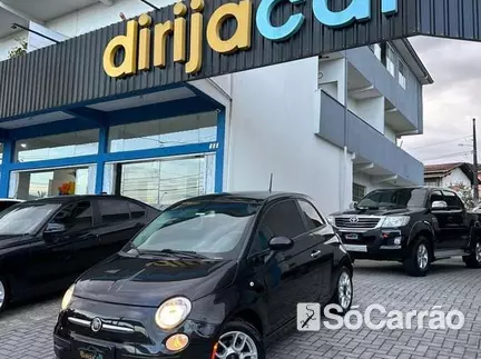 Fiat 500 CULT EVO 1.4 8V DUAL na cor Preta em Joinville / SC - 6774868