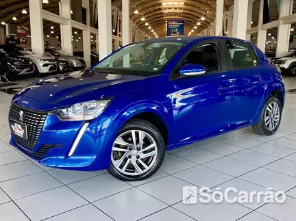 Peugeot 208 ALLURE 1.6 16V AT FLEXSTART na cor Azul em Curitiba / PR - 6921637