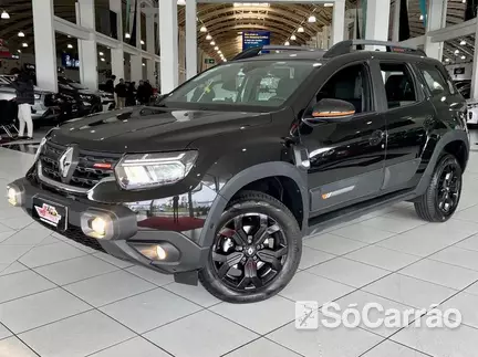 Renault DUSTER ICONIC PLUS 1.3 16V TCE CVT na cor Preta em Curitiba / PR - 6954135