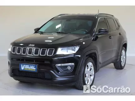 JEEP COMPASS LONGITUDE 4X2 2.0 16V AT6 na cor Preta em Curitiba / PR - 6737491