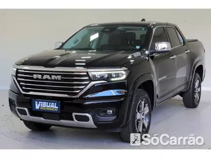 RAM RAMPAGE LARAMIE 4X4 2.0 16V HURRICANE TB AT9 na cor Preta em Curitiba / PR - 6808647