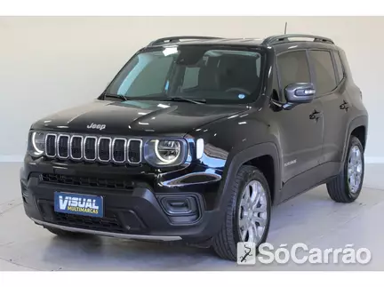 JEEP RENEGADE LONGITUDE 1.3 T270 GSE AT6 na cor Preta em Curitiba / PR - 6912261