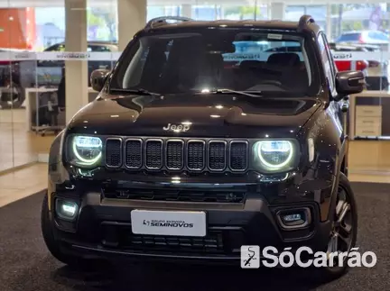JEEP RENEGADE LONGITUDE NIGTH EAGLE 1.3 T270 GSE AT6 na cor Preta em Curitiba / PR - 6921445