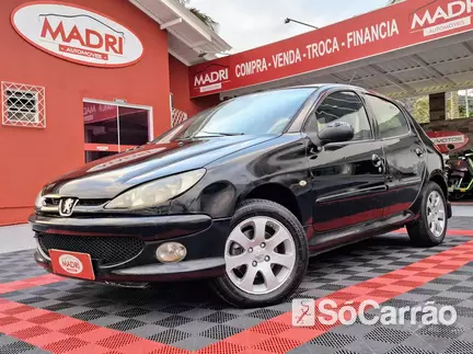 Peugeot 206 FELINE 1.6 16V na cor Preta em Palhoça / SC - 6762245
