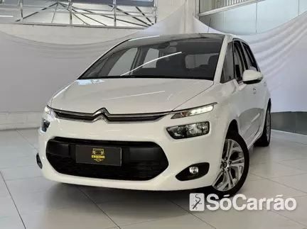 Citroen C4 PICASSO SEDUCTION 1.6 16V THP AT na cor Branca em São José / SC - 6748148