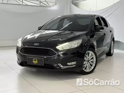 Ford FOCUS FASTBACK SE PLUS 2.0 16V P.SHIFT FLEXONE na cor Preta em São José / SC - 6775657