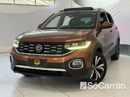 Volkswagen T-CROSS HIGHLINE 250 1.4 TSI AT na cor Laranja em São José / SC - 6786900