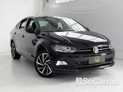 Volkswagen VIRTUS HIGHLINE 200 1.0 TSI AT na cor Preta em São José / SC - 6969391