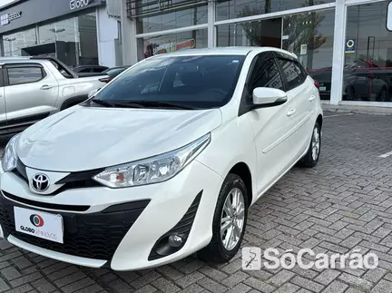 Toyota YARIS HATCH XL PLUS TECH 1.3 16V CVT na cor Branca em São José dos Pinhais / PR - 6903240