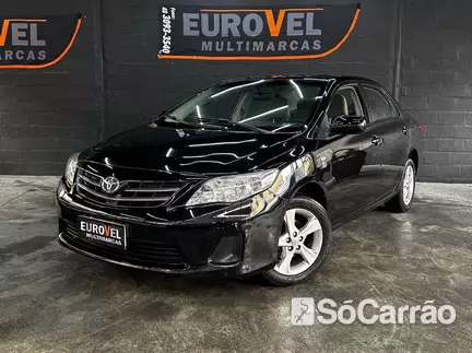 Toyota COROLLA GLI 1.8 16V na cor Preta em Palhoça / SC - 6898408