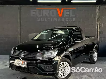 Volkswagen SAVEIRO CS 1.6 TRENDLINE na cor Preta em Palhoça / SC - 6900828