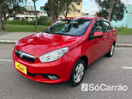 Fiat GRAND SIENA GRAND SIENA ATTRACTIVE(CREATIVE1) 1.4 8V na cor Vermelha em Florianópolis / SC - 6790704