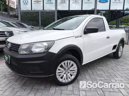 Volkswagen SAVEIRO CS ROBUST(COMPLETO ROBUST) G6 1.6 8V na cor Branca em Blumenau / SC - 6539117